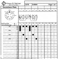 Коммутационная схема N-8844 Схема переключений N-8844