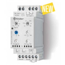 70.51.0.240.2032, Универсальное контрольное реле тока для 1-фазных сетей AC/DC (6 функций),контроль тока 0.5…16 A; настраиваемые параметры; выход 1CO 10А; модульное, ширина 35мм; степень защиты IP20