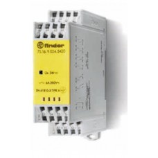 7S1690120420PAS, Модульное электромеханическое реле безопасности (реле с принудительным управлением контактами); 4NO+2NC 6A; контакты AgNi; катушка 12В DC; ширина 22.5мм; степень защиты IP54; упаковка 1шт.