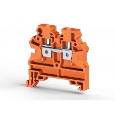 304217RP, Клеммник на DIN-рейку 4мм.кв. (оранжевый); AVK4 RD  (RP) (упак 80 шт)