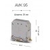 304340, Клеммник на DIN-рейку 95мм.кв., (серый); AVK95 (упак 6 шт)