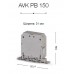 304470, Клеммник на монт.плату 150 мм.кв. (серый); AVK PB 150 (упак 4 шт)