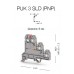 324420, Клеммник 3-х ярусный для датчиков, 2,5мм.кв., с индикацией 24 VDC, (бежевый); PUK 3 SLD (PNP) (упак 20 шт)