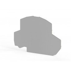 446519, Концевой сегмент на клеммники 2-х ярусные PYK 2,5-2F-FK-FLD (серый); NPP PYK2,5-2F (упак 10 шт)