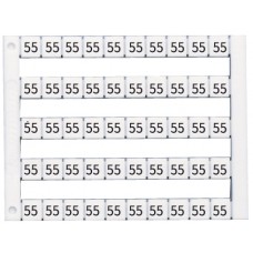 505020, Горизонтальная маркировка  (1...10),  DY5, 1 пластина - 50 шт. (упак 500 шт)