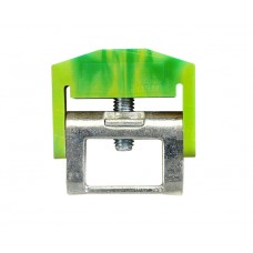 525381, Шинный зажим для шин 10х3мм, 0,5-4 мм.кв., (желт.-зеленый); IBK4 (упак 100 шт)