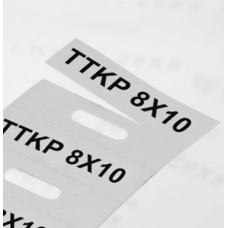 808063, Маркировка кабеля (Этикетка) TTKP 8X30 Белая (упак 2500 шт)