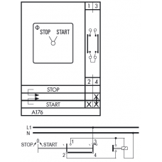 Переключатель CH16B-A176-600 EF +G411