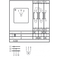 Переключатель DH10 A228-600 E