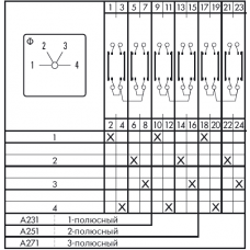 Переключатель CA4-1-A231-600 E