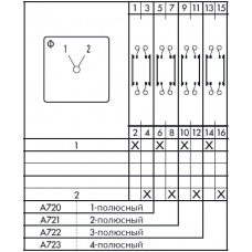 Переключатель DH10-1-A721-600 KN1