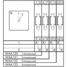 Переключатель CA10-WAA123-600 E