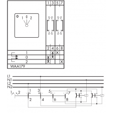 Переключатель CA20B-WAA179-600 E