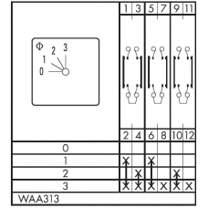 Переключатель CA20B-WAA313-600 E