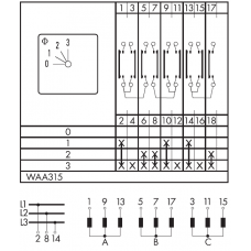 Переключатель CA10-WAA315-600 E