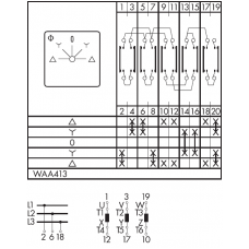 Переключатель CA10B-WAA413-600 E