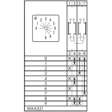 Переключатель CA10-WAA551-600 E