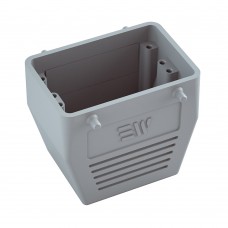 290602, Кабельный корпус(кожух) для вставок типоразмера 32A (16); Под 2 фиксатора; Прямой ввод 1x PG21; Низкопрофильный; Серый; Алюминий; IP 65 (упак 1 шт) 290602, Кабельный корпус(кожух) для вставок типоразмера 32A (16); Под 2 фиксатора; Прямой ввод 1x PG21; Низкопрофильный; Серый; Алюминий; IP 65 (упак 1 шт)