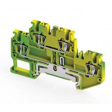 337110, Пружинная клемма серии SRD 1.5_2T (земля) (упак 50 шт.)