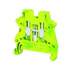 8001099304, Клеммник на DIN-рейку (Винтовой) 2,5мм.кв. (желто-зеленый); NTB 2,5 E (с заземлением) (упак 70 шт)