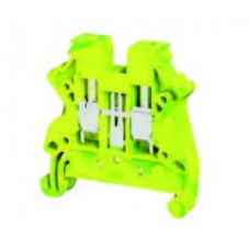 8001099314, Клеммник на DIN-рейку (Винтовой) 4мм.кв. (желто-зеленый); NTB 4 E (с заземлением) (упак 60 шт)