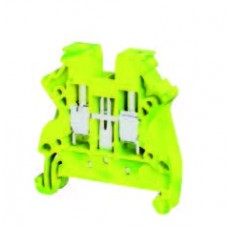 8001099324, Клеммник на DIN-рейку (Винтовой) 6мм.кв. (желто-зеленый); NTB 6 E (с заземлением) (упак 45 шт)