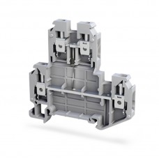 8002099278, Клеммник 2-х ярусный, 4 мм.кв. с диодом (серый); TBL 4 2P X2 (упак 50 шт.)