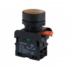 8025078234, Кнопка 22мм с возвратом 1 Н.О. (желтый) с индикацией LED 110 V AC/DC; PSRL-1O 110 (упак 15 шт.)