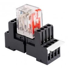 8036324500, Реле промежуточное; 4C, 5A, Au, LED, Тест кнопка, 12B DC; TRB LT-4C-5A-12 V DC (упак 20 шт.)