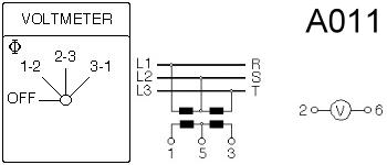 Схема переключателя (диаграмма переключения) A011