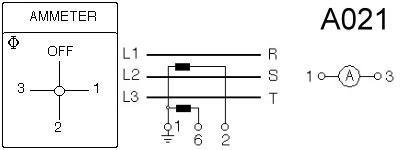 Схема переключателя (диаграмма переключения) A021