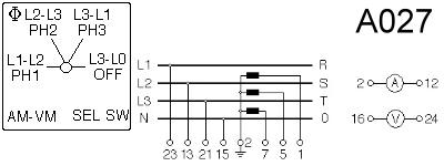 Схема переключателя (диаграмма переключения) A027