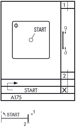 Схема переключателя (диаграмма переключения) A175