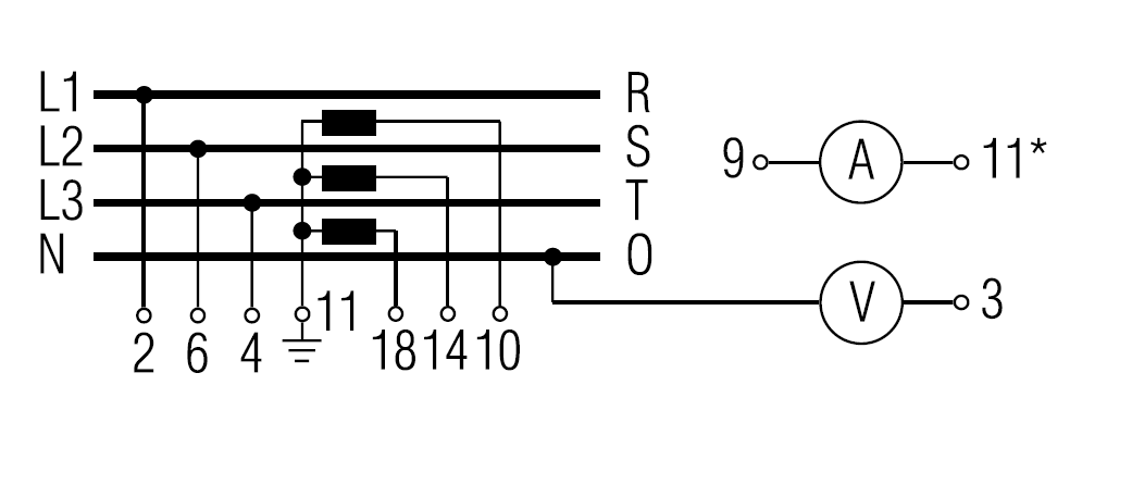 Схема переключателя (диаграмма переключения) WAA033